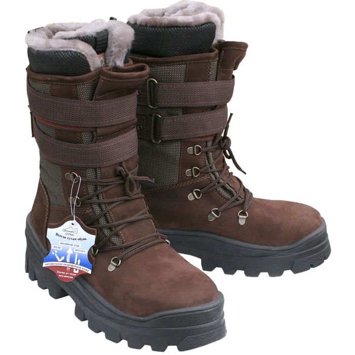 Сапоги мужские зимние "Лось облегченные" нубук 46 р-р
