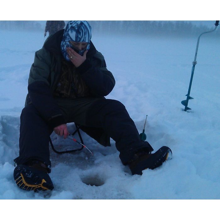 Сапоги мужские зимние "Тундра" (белый лес) 47 р-р