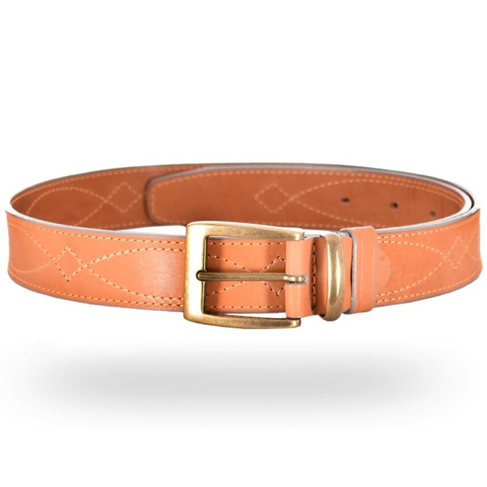 Ремень брючный, светло-золотой, ширина 35 мм, № 2