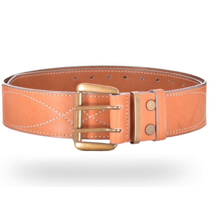 Ремень брючный, светло-золотой, ширина 50 мм, № 1