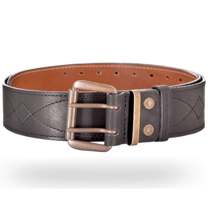 Ремень брючный, чёрный, ширина 50 мм, № 5