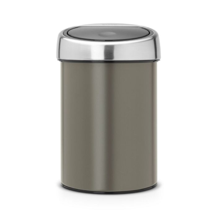 Ведро для мусора Brabantia Touch Bin, 3 л, цвет платиновый