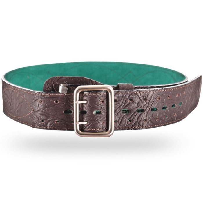 Ремень офицерский элитный с отстёжкой, коричневый, № 5