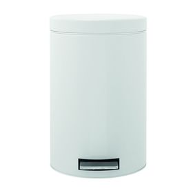 

Ведро для мусора Brabantia, 12 л, с педалью, цвет белый