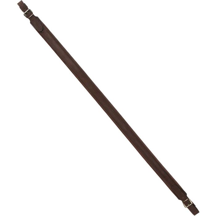 Ремень ружейный прямой 35 мм кожа/ППЭ с пряжкой