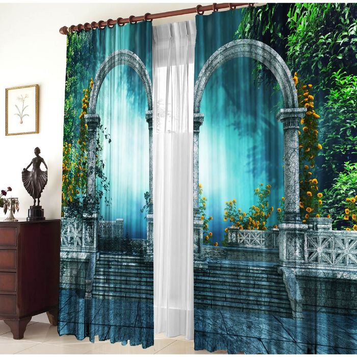 Комплект штор 21085 "Сумерки", ш 150 х в 270 см - 2 шт, разноцветный