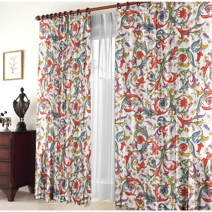 Комплект штор 21088 "Фламенко", ш 150 х в 270 см - 2 шт, разноцветный