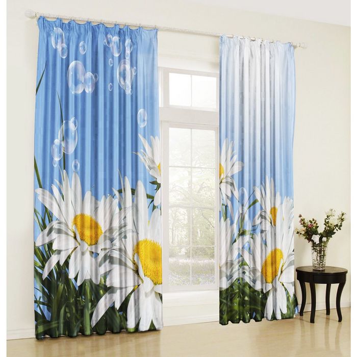 Комплект штор 21091 "Утреннее небо", ш 150 х в 270 см - 2 шт, разноцветный