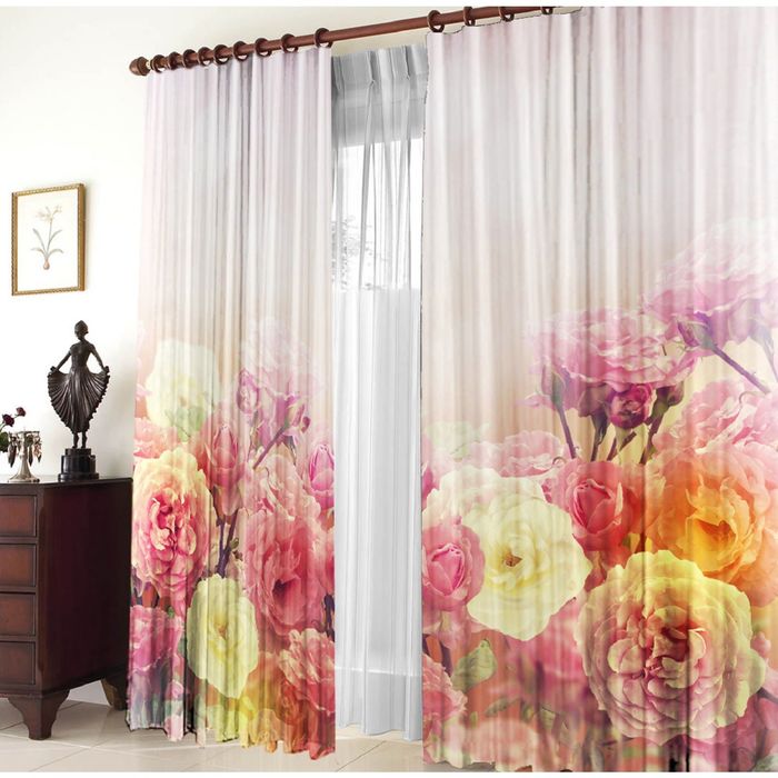 Комплект штор 21098 "Сезон контрастов", ш 150 х в 270 см - 2 шт, разноцветный