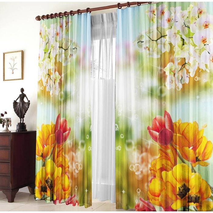 Комплект штор 21099 "Симпатика", ш 150 х в 270 см - 2 шт, разноцветный