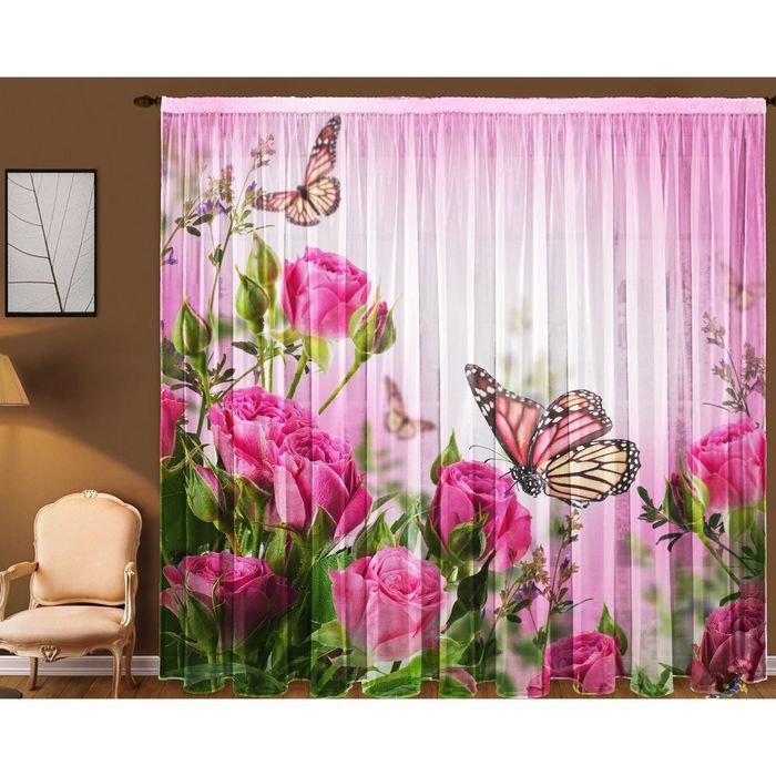 Тюль "Лето", размер 290х270 см 21126