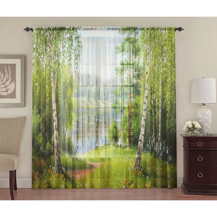 Тюль "Березки", размер 290х270 см 21116