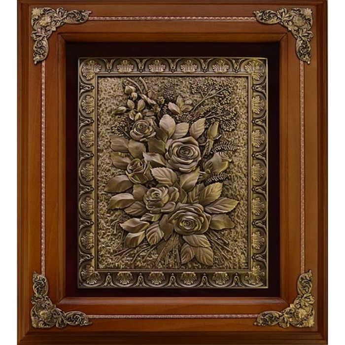 Деревянная ключница «Розы»