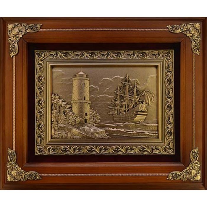 Деревянная ключница «Маяк»