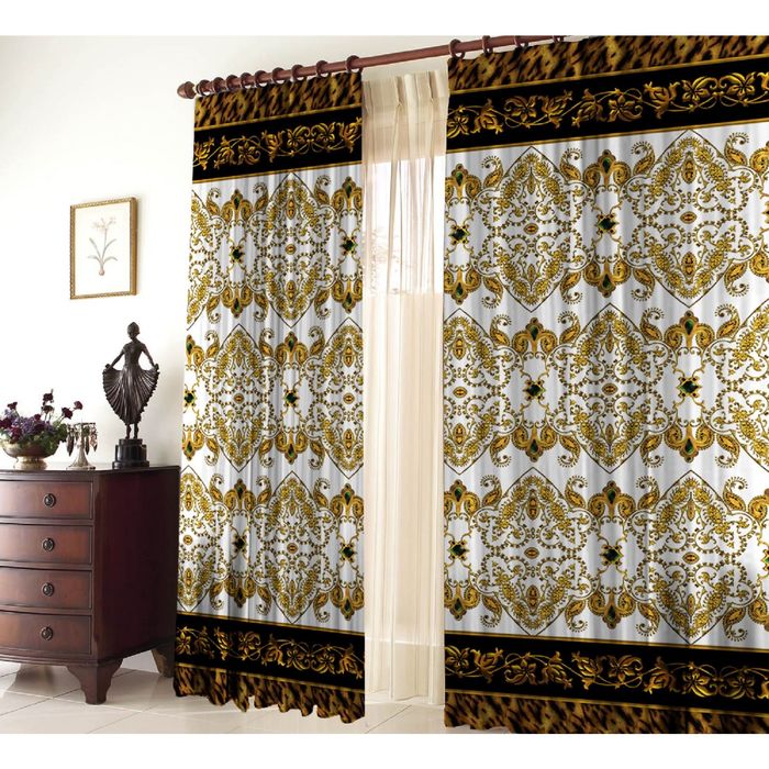 Комплект штор 21143 "Королевский", ш 150 х в 270 см - 2 шт, разноцветный