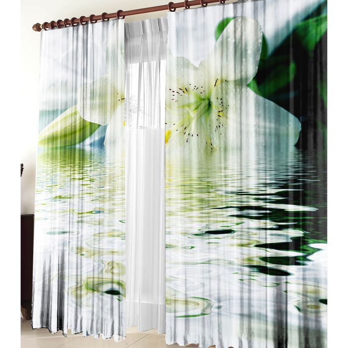 Комплект штор 21153 "Блюз", ш 150 х в 270 см - 2 шт, разноцветный