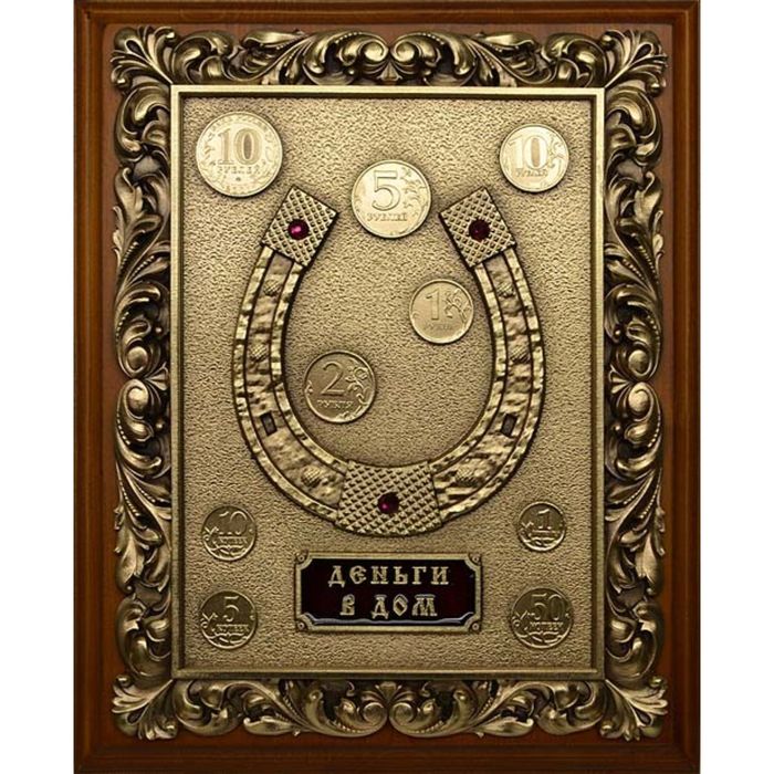 Деревянная ключница «Подкова» малая