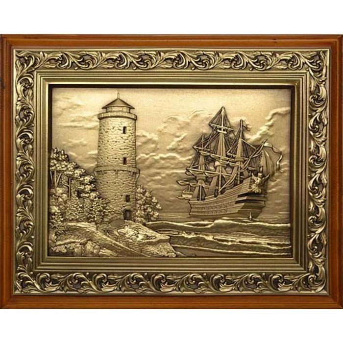 Деревянная ключница «Маяк» малая