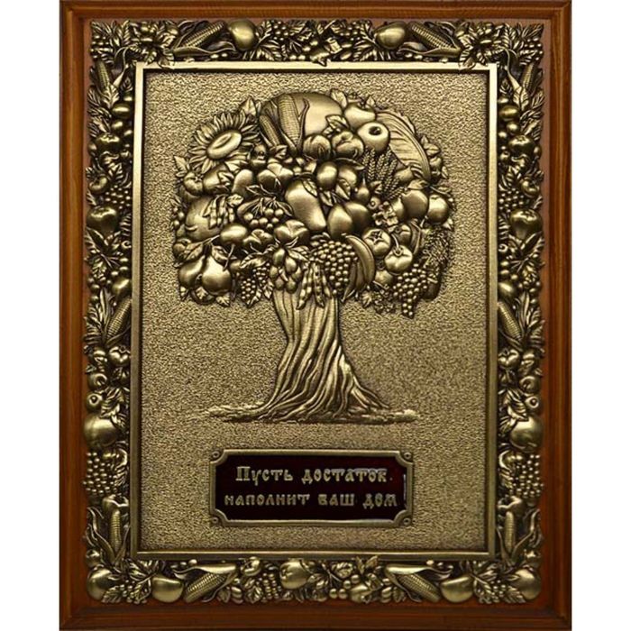 Деревянная ключница «Дерево изобилия» малая