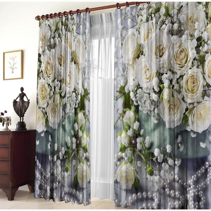 Комплект штор 21165 "Мелодия", ш 150 х в 270 см - 2 шт, разноцветный