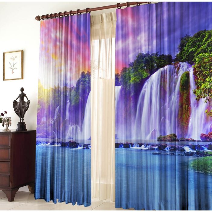 Комплект штор 21182 "Водопад", ш 150 х в 270 см - 2 шт, разноцветный