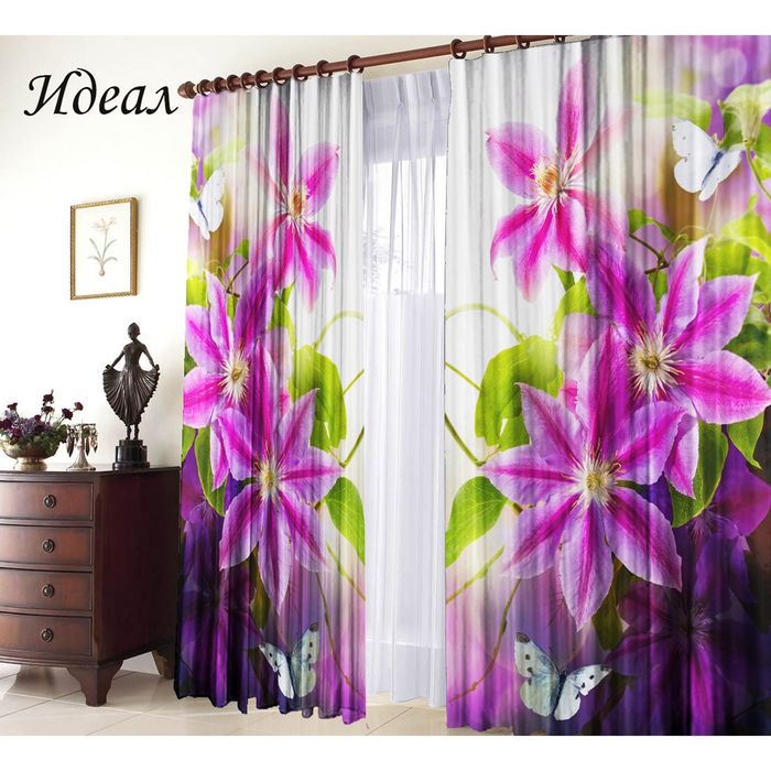 Комплект штор 21190 "Идеал", ш 150 х в 270 см - 2 шт, разноцветный