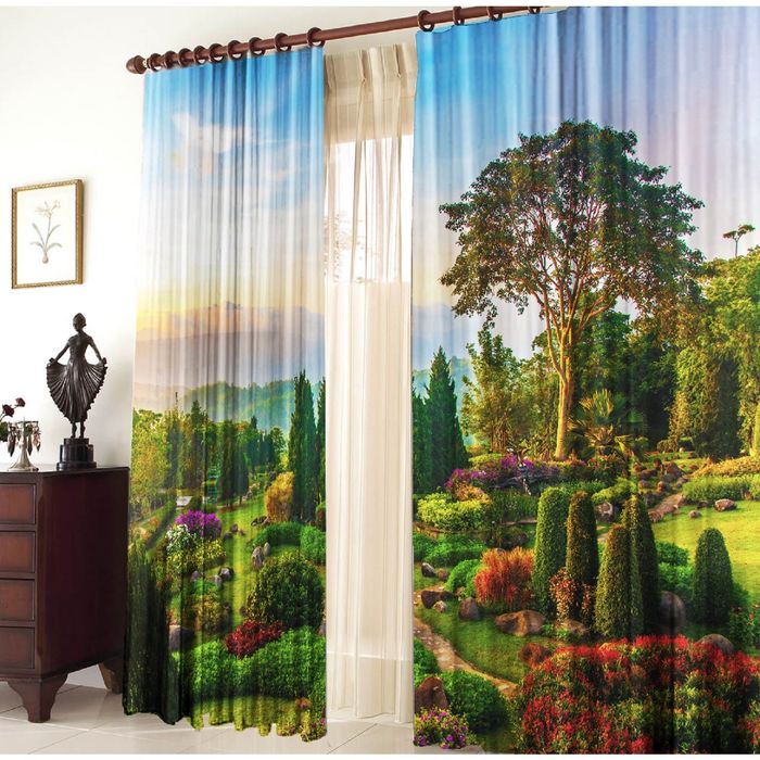 Комплект штор 21222 "Парк", ш 150 х в 270 см - 2 шт, разноцветный