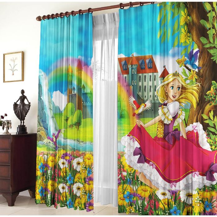 Комплект штор 21228 "Принцесса", ш 150 х в 270 см - 2 шт, разноцветный