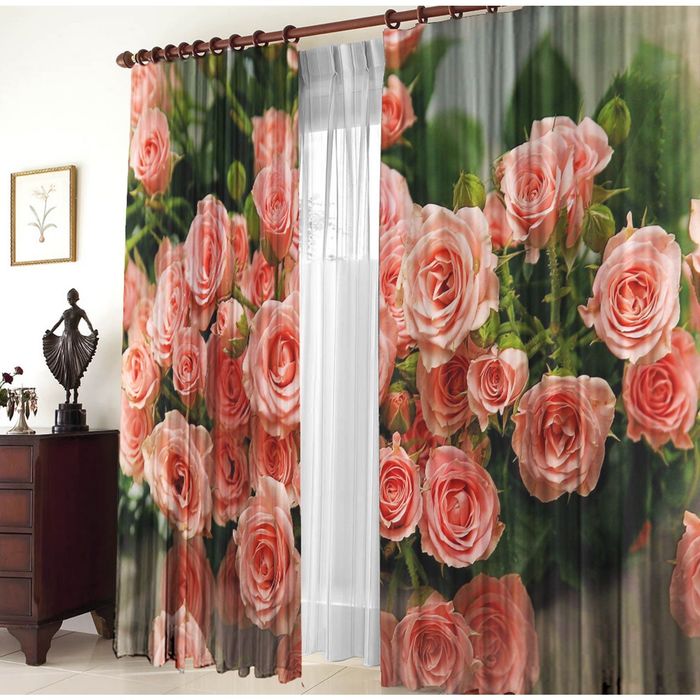 Комплект штор 21244 "Альмонд", ш 150 х в 270 см - 2 шт, разноцветный