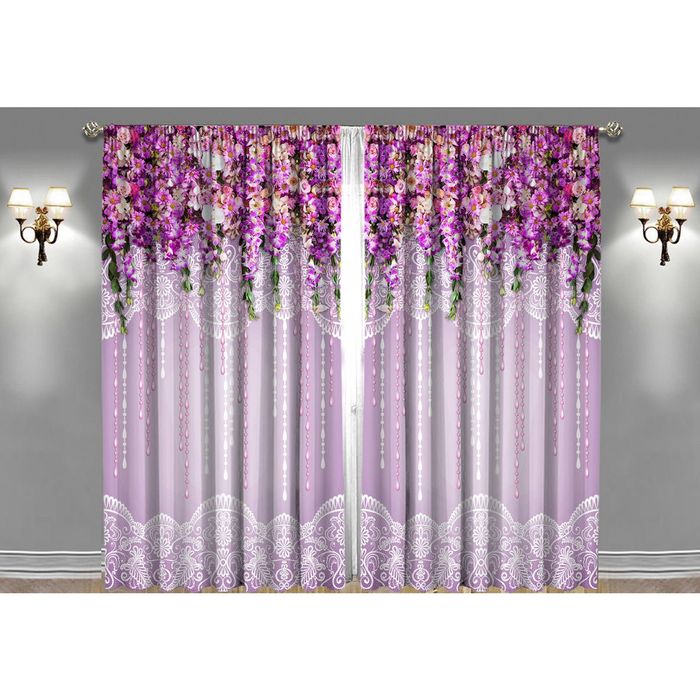 Комплект штор 21255 "Волшебный сад", ш 150 х в 270 см - 2 шт, разноцветный