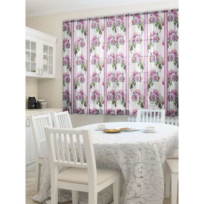 Тюль "Безе в полоску", размер 160х290 см