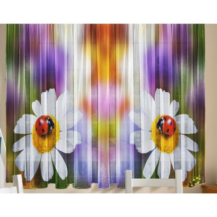 Тюль "Божья коровка", размер 160х290 см