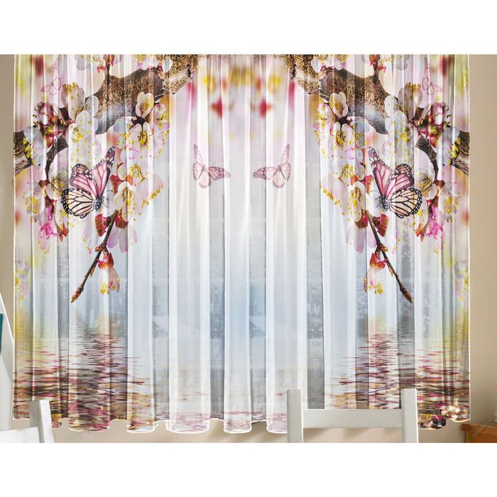 Тюль "Ванильное утро", размер 160х290 см