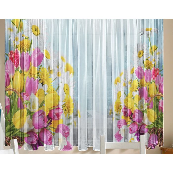 Тюль "Встреча", размер 160х290 см