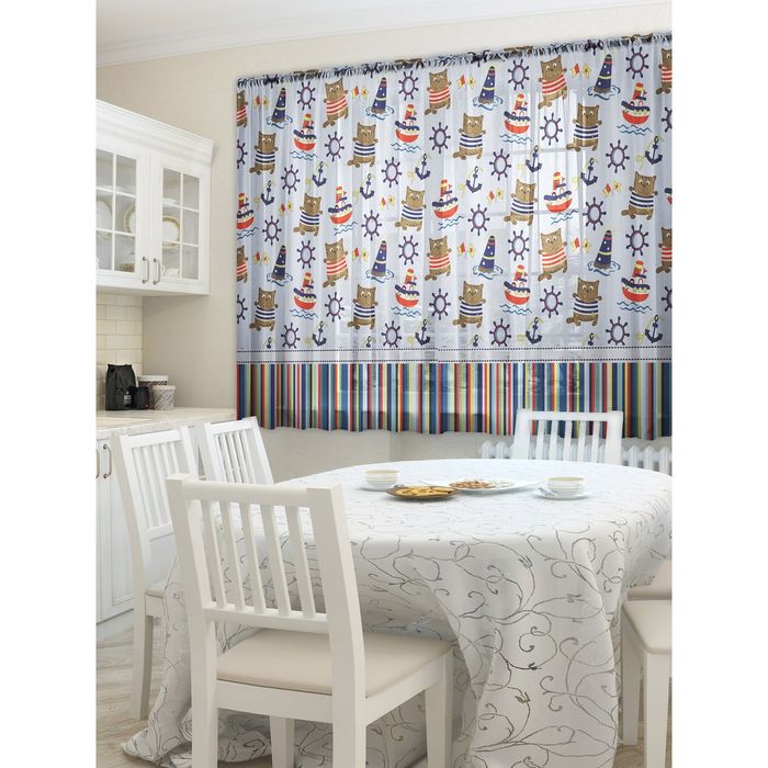 Тюль "Матроскин", размер 160х290 см