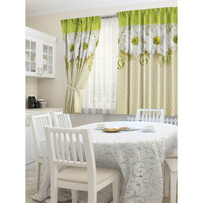 Комплект штор 21323 "Улыбка", ш 145 х в 160 см - 2 шт, разноцветный