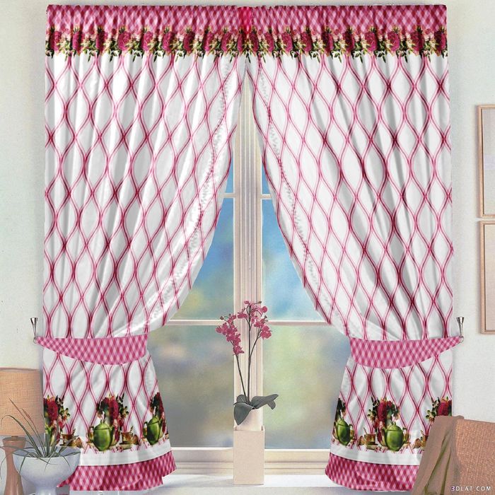 Комплект штор 21325 "Фиона", ш 145 х в 160 см - 2 шт, розовый