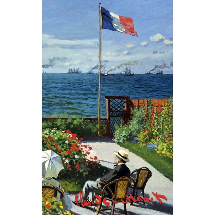 Блокнот в пластиковой обложке. Моне. Терраса в Сент-Адресс (формат малый, 64 страницы)