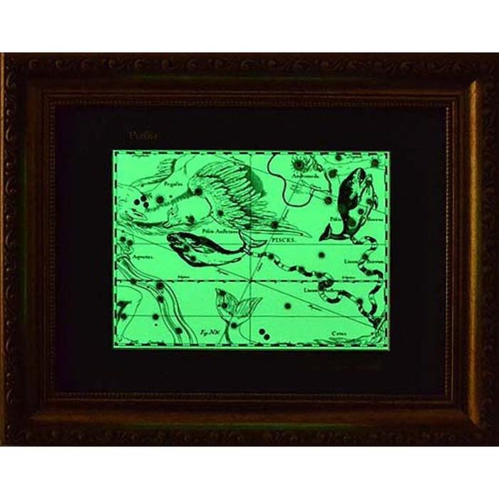 Светящаяся в темноте картина "Рыбы"