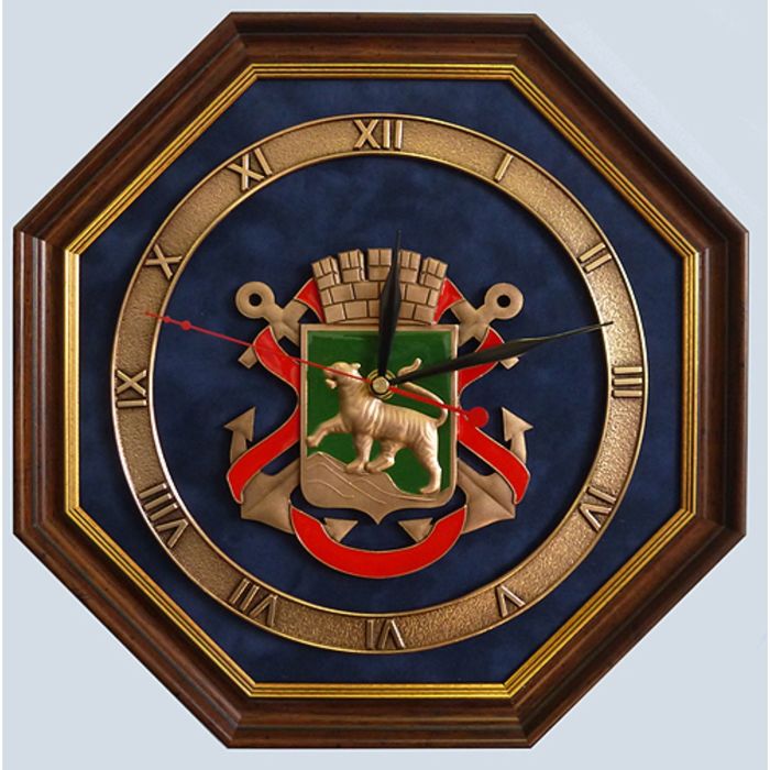 Настенные часы "Герб Владивостока"