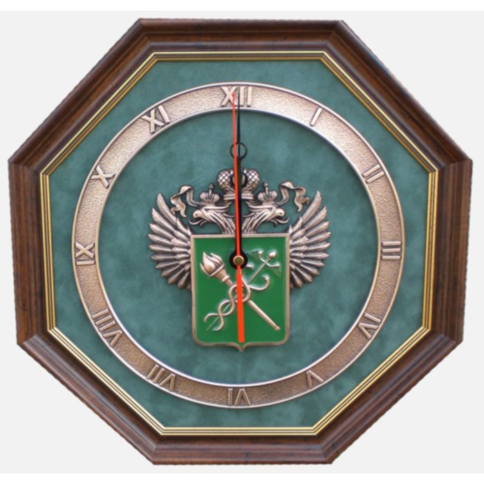 Настенные часы "Эмблема Таможни"