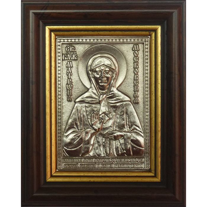 Икона «Святая блаженная Матрона Московская» (гальванопластика)