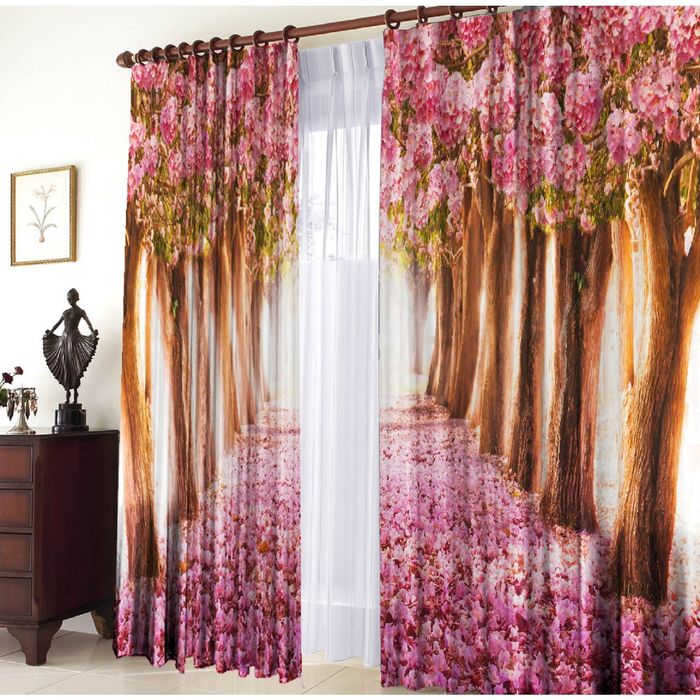 Комплект штор 21002 "Аллея", ш 150 х в 270 см - 2 шт, разноцветный