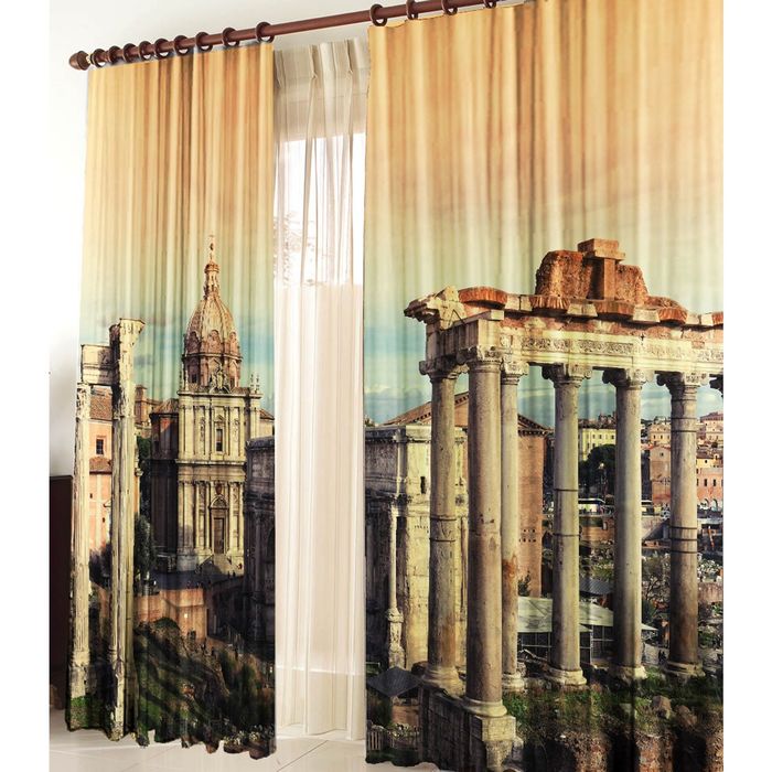 Комплект штор 21004 "Афины", ш 150 х в 270 см - 2 шт, разноцветный