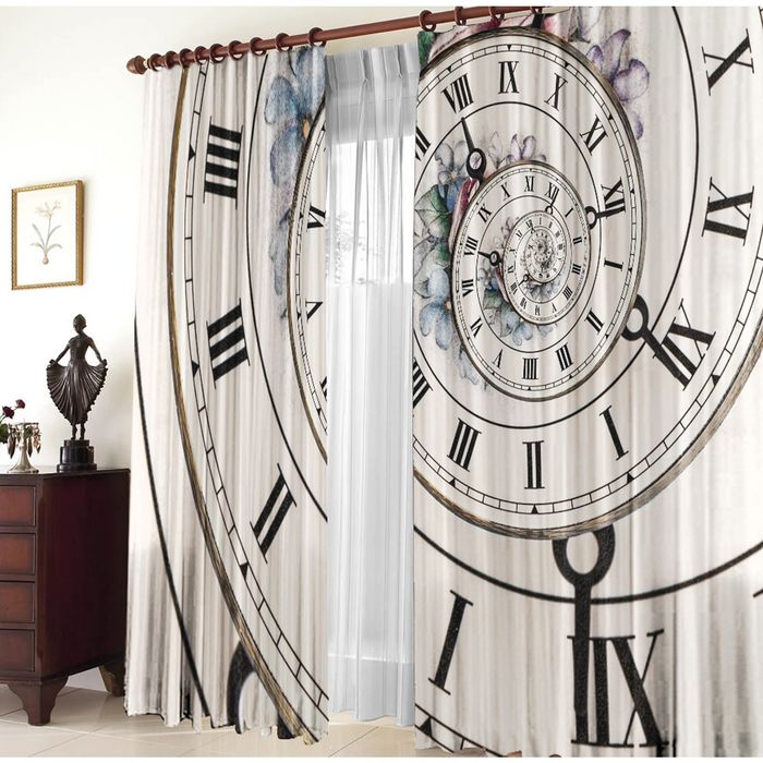 Комплект штор 21011 "Время", ш 150 х в 270 см - 2 шт, разноцветный