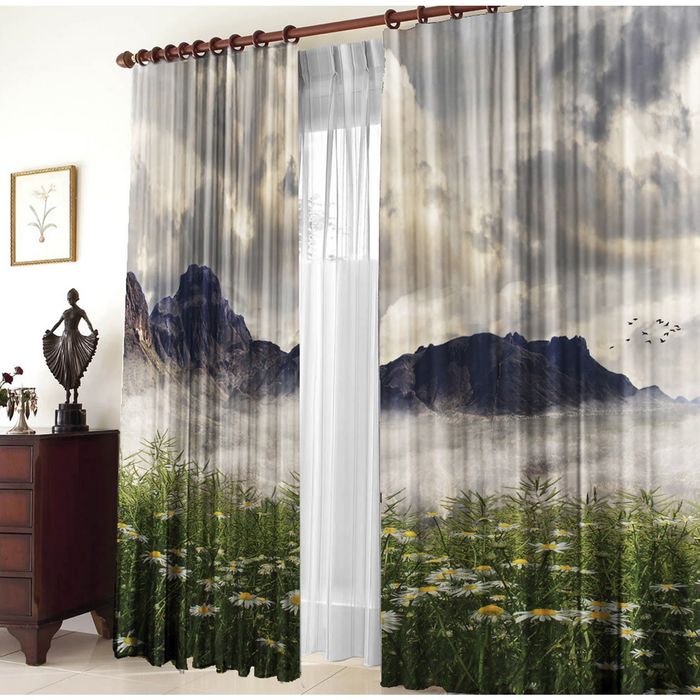 Комплект штор 21012 "Гора", ш 150 х в 270 см - 2 шт, разноцветный