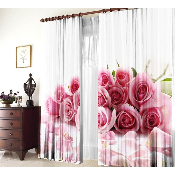 Комплект штор 21034 "Торжество", ш 150 х в 270 см - 2 шт, разноцветный