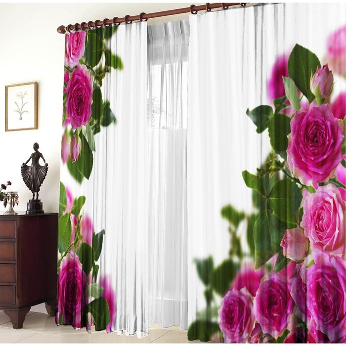 Комплект штор 21044 "Муза", ш 150 х в 270 см - 2 шт, разноцветный