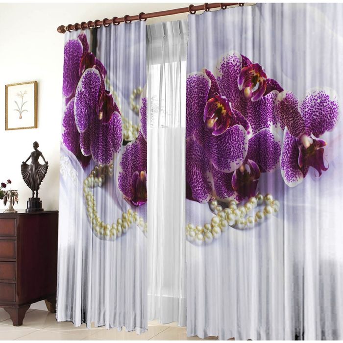 Комплект штор 21047 "Шик", ш 150 х в 270 см - 2 шт, разноцветный