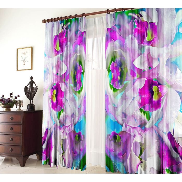 Комплект штор 21048 "Шармель", ш 150 х в 270 см - 2 шт, разноцветный